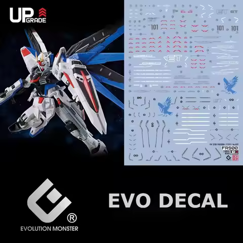 EVO Decal FRS00 Fluorescent Water Decals Fit FM 1/100 ZGMF-X10A Freedom Ver.GCP The Base Limited Hig