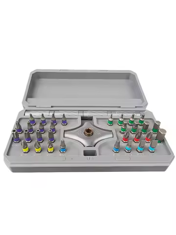 Alloy Steel Bits & Magnetic Handle with Ratchet Screwdriver Set 34-in-1 Multifunctional Professional