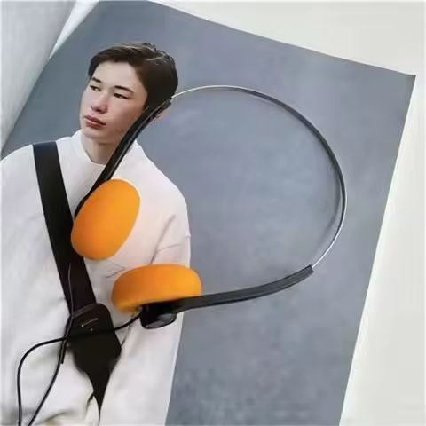Fashion Over Ear Underwire Headphone Vintage Wired Retro Feelings Headphone 80s 90s 3.5mm Sports