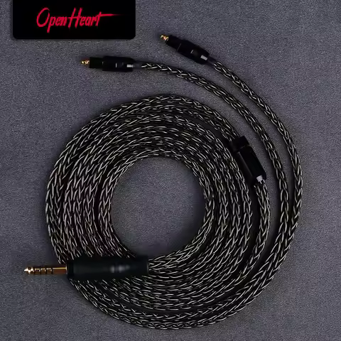 OPENHEART 16 Core Headphone Cable For Shure SRH1540 SRH1840 SRH1440 XLR 4.4mm 2.5mm 3.5mm 6.35mm 2m 