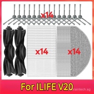Roller Brush Hepa Filter Side Brush Mop Cloth For ILIFE V20