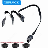 PCIe 6Pin to 3 SATA Hard Driver SSD Power Supply Cable For GIGABYTE P750GM 750W P850GM 850W P1000GM 