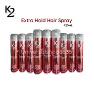 K2 Hair Styling Spray Strong Hold 420ml Professional hair salon product