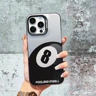 New Black 8-Ball Pool Table Billiard Sports Phone Case Compatible With Apple 16 15 14 13 12 11 Pro M