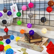 創意燈飾 彩色籐球燈串 插座款 長度3M 可客製化選色 LED氣氛燈