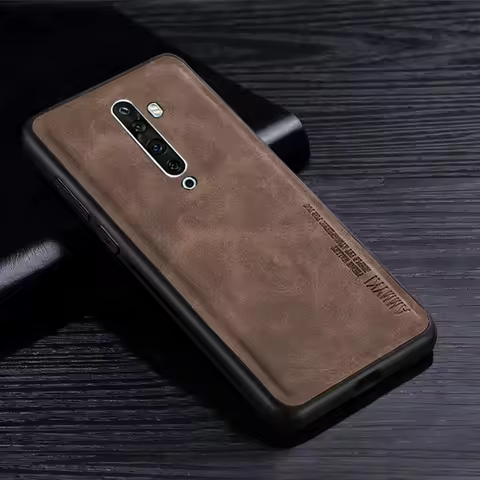 Simple pattern Silicone Soft TPU case For OPPO Reno 2 Z F A83 A1 A5 A3S Case Pu leather For oppo Ren