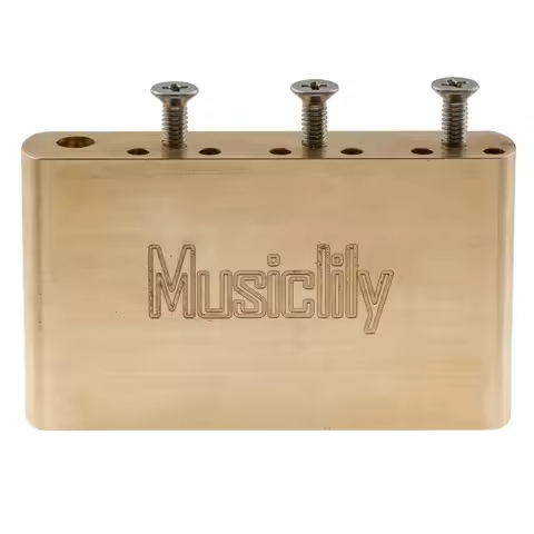 Musiclily Ultra 52.5mm Full Solid Brass/Steel 42mm Standard MIM Tremolo Block for Mexico Fender ST a