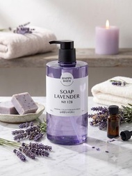 【韓國 HAPPY BATH】經典系列 薰衣草香皂沐浴乳 (No.128) 910g  超大容量 (平行進口)