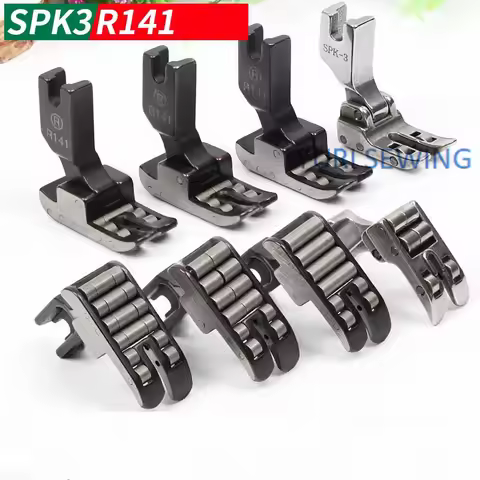 R141 roller anti-wrinkle presser foot SPK-3 coated leather presser foot 6/8/12 wheels industrial sew