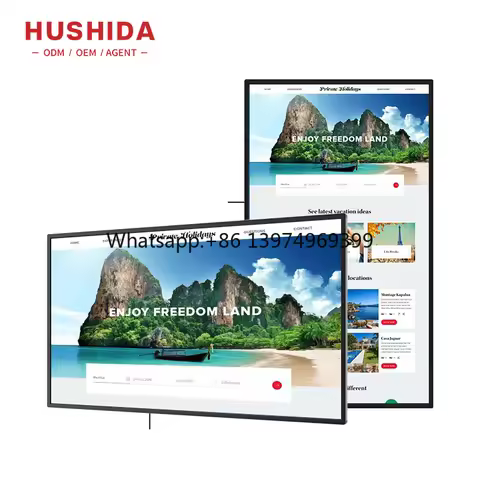 21 32 43 50 55 65 Inch 1080P Android Led Wall Mount Ad Display Touch Screen Portable Monitor