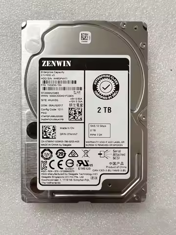 Original 0TMVN7 TMVN7 2TB ST2000NX0463 7.2K SAS 2.5" Dell SFF 12Gbps Hard Drive Disk HDD For Dell Se