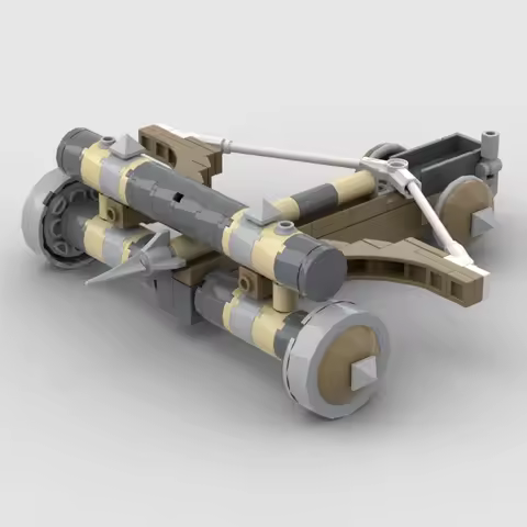 *Medieval siege castle Workshop MOC* DIY enlighten block bricks, Age of Empires Onager Ram