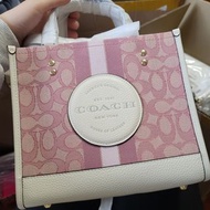 Coach Dempsey Tote 22 In Signature Jacquard With Coach Patch C7965 pink tote 粉紅手袋