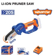 [ WADFOW ] (WCLP552) 20V Li-Ion Pruner Saw | 5” Bar Length | 4.8m/s Chain Speed | P20S Series