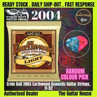 Ernie Ball 2004 Earthwood Medium Light 80/20 Bronze Acoustic Guitar Strings (11-52) (Made in USA)