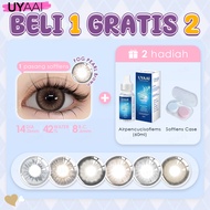 [Beli 1 Gratis 2]UYAAI SOFTLENS minus 0.00s/d-6.00 6 Months(1* Softlens  + Air Pencuci Softlens 60ml