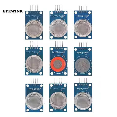 1pcs MQ-2 MQ-3 MQ-4 MQ-5 MQ-6 MQ-7 MQ-8 MQ-9 MQ-135 Detection Smoke methane liquefied Gas Sensor Mod