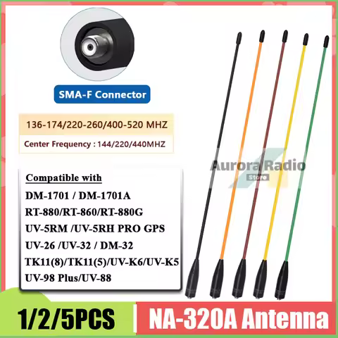 Original NA-320A Nagoya Antenna High Gain SMA-F Tri-Band HT Aerial 144-220-440Mhz For TK11(8) DM-32 
