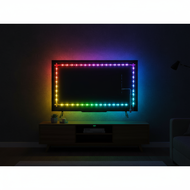 5V USB LED strip with Bluetooth app control, used for TV backlight and room decoration.