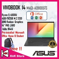 Asus VivoBook 14 M413I-AEB1005TS 14'' FHD Laptop Indie BLACK ( Ryzen 5 4500U, 4GB, 512GB SSD, ATI, W10, HS )