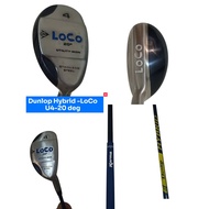 Hybrid,Utility U4  Dunlop Model LoCo 4, Loft 20 deg - 100% Original -right handle-  new club but old