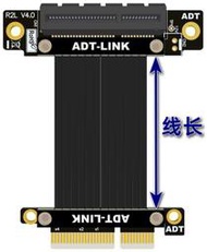 2021全新4.0 PCI-E  x4 延長線轉接x4 支持網卡硬盤USB卡 ADT直銷