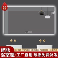 Toilet Smart Mirror Customized Toilet Mirror Touch ScreenledMakeup Mirror with Light New Wall Hanging Bathroom Mirror