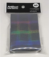 Yugioh Card Sleeves - Prismatic Holographic Matte Black - 60ct