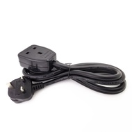 1.8m 6ft UK BS1362 Power Extension Cord With Fuse Male Plug to UK Female Socket Power Plug Adapter C
