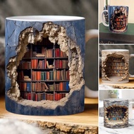 Creative Mark Cup Coffee Cup Tea Cup Christmas Gifts 3D Effect Wall Crash and Book Shelf