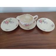 Vintage J & G Meakin England Sunshine Small Plates and Milk Jug