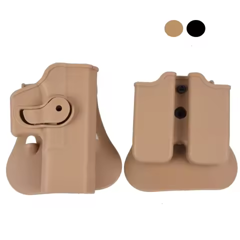 Tactical Holster For Glock17 Case Waist 9mm Magazine Clip Loader Pouch Hunting Accessories