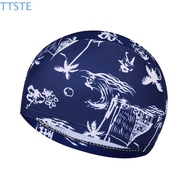TTSTE Swimming Caps Ear Protect Calico Swim Cap Unisex Adults Long Hair Quick Dry Diving Hat Sports 