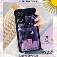 Putri Case hp oppo A96 Casing Motif [CUTEBEAR07] Hardcase Softcase Premium Glossy Cool Accessories P