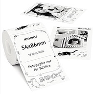 NIIMBOT Labels, Photo Paper Only for B21Pro Label Printer, Thermal Paper Sticker Label Tape for Phot