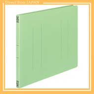 Kokuyo File Flat File Paper Cover Plastic Binding 2 Holes B4 Horizontal 150 Sheets Capacity Green F-