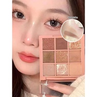 eyeshadow palette glitter eyeshadow 3ce Ready Stock Transparent Butter Taro Minced Nine-Color Eyesha