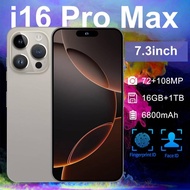 i16 Pro+ Smartphone 7.3 inch Full Screen 4G 5G Cell Phone 7800mAh Mobile Phones Global Version