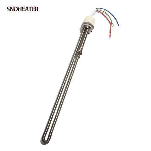 SNDHEATER 220V 1.5KW Electric Water Heating Element for Solar Tank G1" 32MM Thread with Temperature 