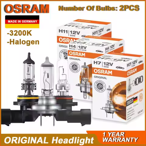 OSRAM H1 H3 H4 H7 H11 9005 9006 3200K Headlight Hi/lo Beam H8 H9 H16 HB3 HB4 Original Fog Lamp Halog