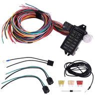 [ddfdsdcd]14 Circuit Wiring Harness Kit Circuit 14 Fuse for Muscle Car Electrical Wire Harness