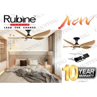 Rubine Inverter DC Motor Ceiling Fan RAFFICA56-5BL-PW / Ceiling Fan 56" / KIPAS / RUBINE FAN