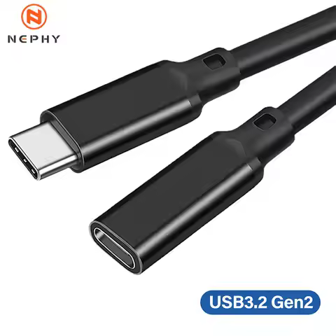 3M 5M USB C 3.1 Gen2 10Gbps Extension Cable Type C to C PD 100W QC4.0 3.0 5A Fast Charging Cable For