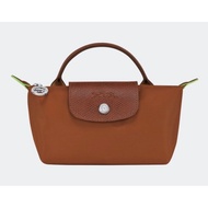 Longchamp pouch Bilberry Acier/Sauge/Chamois/ Papier/Pink Tea/Cognac