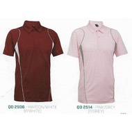AVAILABLE!! OREN SPOT ! SPORT POLO TEE - MAROON/WHITE AND PINK/GREY