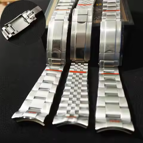 Stainless Steel Strap For Rolex Submariner Daytona Sup Gmt Watch Metal Oyster Traditional Watch Brac