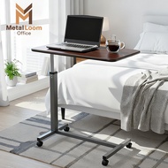 Patient Bed Dining Table Thick Iron Bed Table Portable Table Anti-Shake Wheeled Bed Table Adjustable