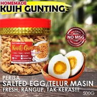 🔥STOCK CLEARANCE🔥  SALTED EGG KUIH GUNTING - Kuih gunting rangup berperisa salted egg. Kudap2 rangup