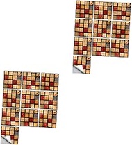 OSALADI 20 Pcs Simulated tile stickers self adhesive floor tiles Self Adhesive Tile Sticker Wall Tile Stickers vinyl wall decals 3d wall stickers Self-adhesive Decal pvc Mirror 4x template