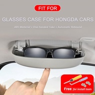 : 【 KIQI เคสแว่นตาที่หนีบแว่นกันแดดรถยนต์สำหรับ Honda CRV Vezel HRV ใส่ได้พอดีกับหยกซิตี้ซีวิค HR-V